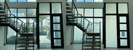 Florida home with smart film on impact windows