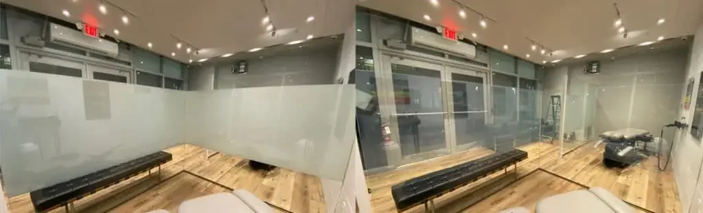 Electric frosted glass