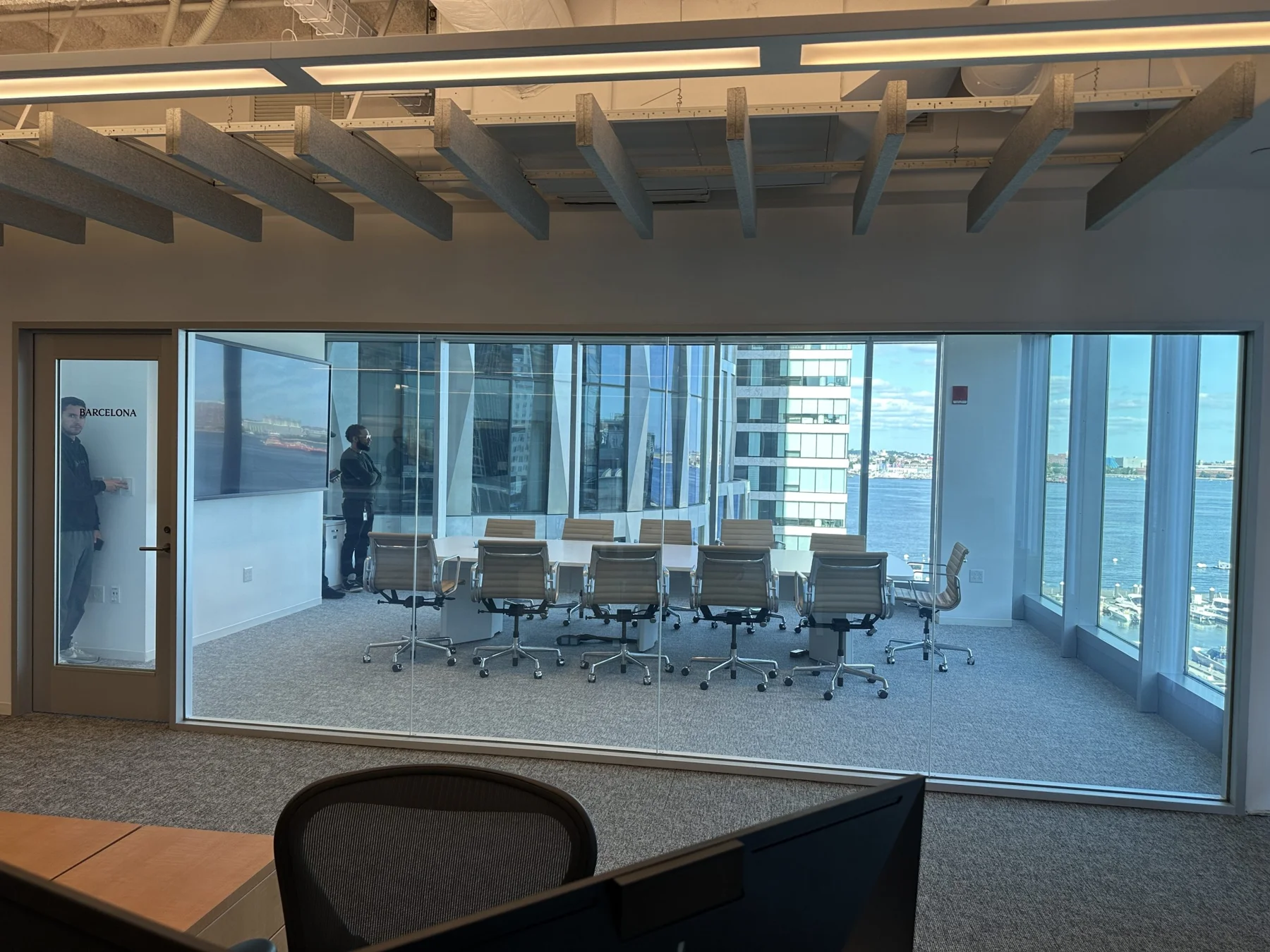 Smart Film Reverse (PNLC) in the clear viewing state