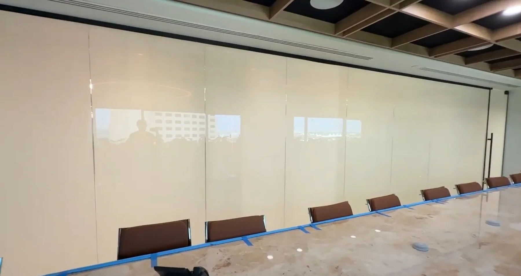 PDLC Smart Glass Installed in a Commercial Office in Miami