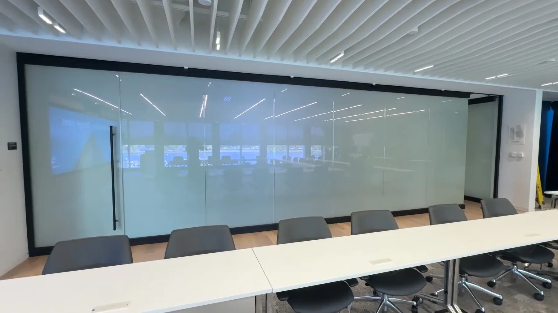 Cisco conference room with smart film