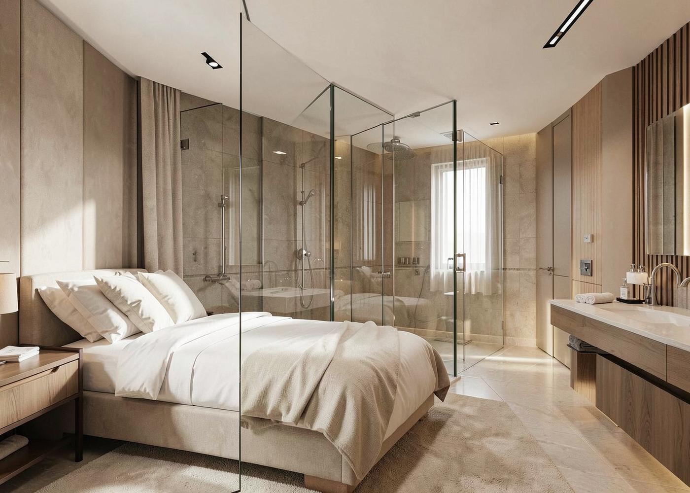 Premium interior featuring switchable Smart Glass partitions
